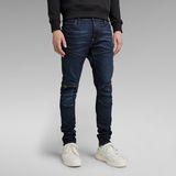 G-Star RAW® 5620 3D Zip Knee Skinny Jeans Donkerblauw