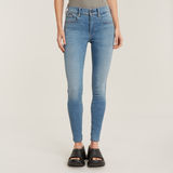 G-Star RAW® 3301 High Skinny Jeans Midden blauw