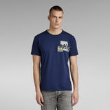 G-Star RAW® Camiseta Multi Graphic Azul oscuro