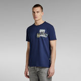 G-Star RAW® Camiseta Multi Graphic Azul oscuro