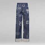 G-Star RAW® E Tedie Ultra High Straight Jeans Dark blue