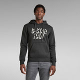 G-Star RAW® Retro Shadow Graphic Hooded Sweater Grey