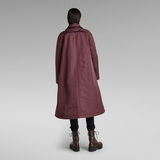G-Star RAW® Padded Wide Trench Purple