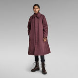 G-Star RAW® Padded Wide Trenchcoat Lila