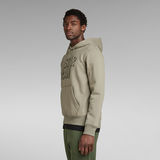 G-Star RAW® Retro Shadow Graphic Hooded Sweater Green