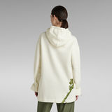 G-Star RAW® Thistle Anorak Oversized Hooded Sweater White
