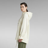 G-Star RAW® Thistle Anorak Oversized Hooded Sweater White