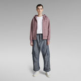 G-Star RAW® Premium Core 2.0 Hooded Zip Through Sweater Purple