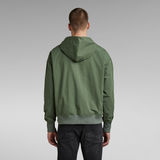G-Star RAW® Woven Loose Hooded Sweater Green