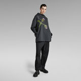 G-Star RAW® Thistle Anorak Oversized Hooded Sweatshirt Grau
