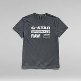 G-Star RAW® Camiseta Originals Label Gris
