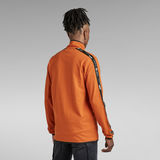 G-Star RAW® Sweat Léger Logo Tape Zip Through Orange