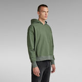 G-Star RAW® Woven Loose Hooded Sweater Green