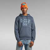 G-Star RAW® Retro Shadow Graphic Hooded Sweater Medium blue