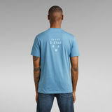 G-Star RAW® Camiseta Multi Stencil Graphic Slim Azul intermedio
