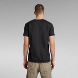 G-Star RAW® Motif RAW multicolore. T-shirt Noir