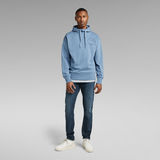 G-Star RAW® Hoodie Back Graphic Loose Midden blauw
