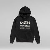 G-Star RAW® Sweat à capuche Multi Layer Originals Noir