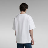 G-Star RAW® Typography Boxy T-Shirt Weiß
