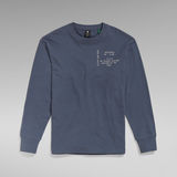 G-Star RAW® Typeface Back Graphic Boxy T-Shirt Medium blue