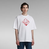 G-Star RAW® Typography Boxy T-Shirt Weiß