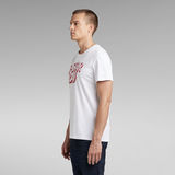 G-Star RAW® Retro Shadow Graphic T-Shirt Weiß