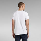 G-Star RAW® T-shirt Retro Shadow Graphic Blanc