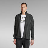 G-Star RAW® Lightweight Logo Tape Zip Through Sweatshirt Grau