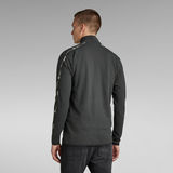G-Star RAW® Lightweight Logo Tape Zip Through Sweatshirt Grau