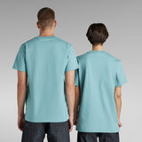 G-Star RAW® T-shirt Unisex Center Logo Loose Bleu clair