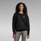 G-Star RAW® Unisex Core Oversized Sweater Zwart