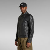 G-Star RAW® Rider Leather Jacket Black