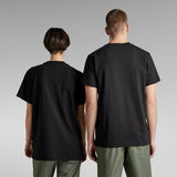 G-Star RAW® Camiseta Center Logo Loose Unisex Negro