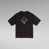 G-Star RAW® Typography Boxy T-Shirt Schwarz