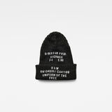 G-Star RAW® Text Print Beanie Multi color front flat