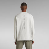 G-Star RAW® Typeface Back Graphic Boxy T-Shirt Grey