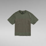 G-Star RAW® Text Stripe Boxy T-Shirt Green
