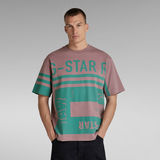 G-Star RAW® Camiseta Unisex Scarf Graphic Boxy Morado