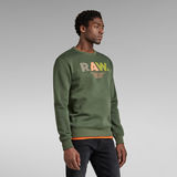 G-Star RAW® Multi Colored RAW. Sweater Green