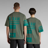G-Star RAW® Unisex T-Shirt Scarf Graphic Boxy Groen