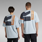 G-Star RAW® Unisex T-Shirt Scarf Graphic Boxy Light blue