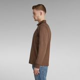 G-Star RAW® Lightweight Moto Half Zip Sweater Brown