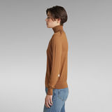 G-Star RAW® Core Roll Neck Knit Brown