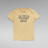 G-Star RAW® T-shirt Retro Shadow Graphic Beige