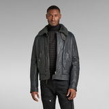 G-Star RAW® Leather Jacket Grey