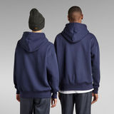 G-Star RAW® Unisex Core Oversized Hooded Sweatshirt Dunkelblau