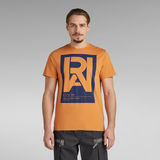 G-Star RAW® Camiseta Graphic RAW Naranja