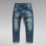 G-Star RAW® Triple A Regular Straight Selvedge Jeans Mittelblau