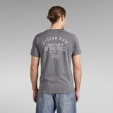 G-Star RAW® Korpaz Logos Graphic T-Shirt Grau