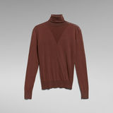 G-Star RAW® Core Roll Neck Knit Brown
